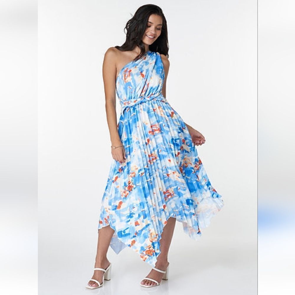 🌷Host Pick🌷Luxedo Light Blue One Shoulder  Dress